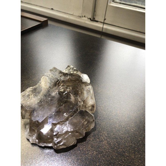 Elestial Smoky Black Quartz Crystal 15oz, Grounding Protection Metaphysical - Picture 4 of 16